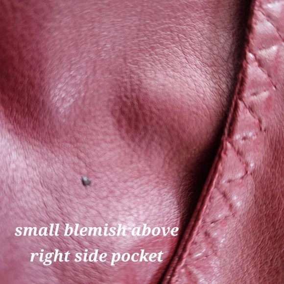 Vintage Wine Red Womens Medium Trench Coat ( No Belt ) - Picture 8 of 8